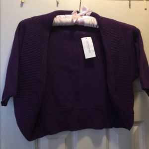 Brand new purple knit cardigan